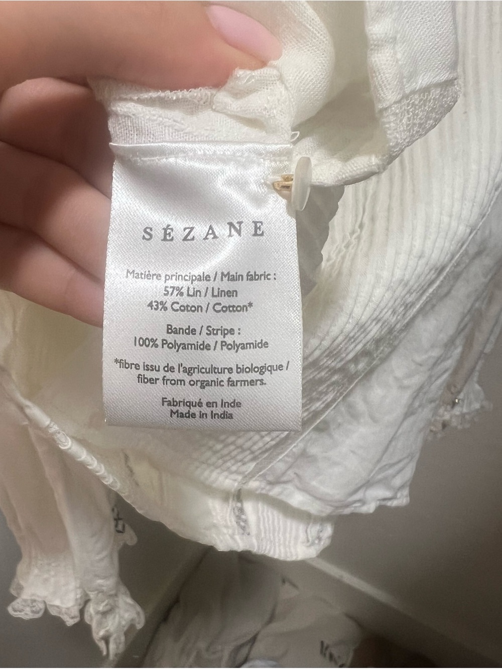 Sezane Chemise Antonia Women's Blouse - Picture 5 of 5